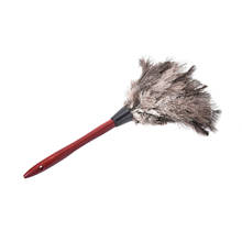 1Pcs Ostrich Fur Feather Duster Brush Anti Static Natural Fall Wood Handle Household Cleaning Car Fan Furniture Dust Cleaner New 2024 - buy cheap