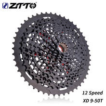 ZTTO-Cassette de 12 velocidades para bicicleta de montaña, Piñón XD de acero negro 9-50, E13, rango 556%, 12 s, Compatible con GX Eagle M7100 K7 2024 - compra barato