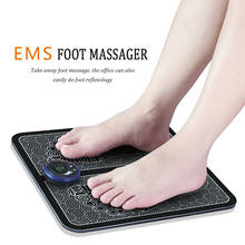 Massageador elétrico ems para pés, estimulador muscular do pé, acupuntura por pulso, melhorar a circulação sanguínea, alívio de dor, cuidados de saúde 2024 - compre barato