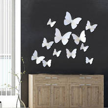 12Pcs Simulated 3D Butterfly Wall Sticker Living Room Kitchen Refrigerator Kids Room PVC Stickers DIY Art Decals Home Decoration 2024 - buy cheap