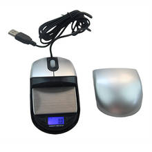 Mini báscula Digital tipo ratón, balanza electrónica de precisión, peso para joyería dorada, báscula con función de ratón Real, 500g x 0,1g 2024 - compra barato