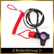 Red Tether Safety Engine Stop Kill Switch Push Button For Minimoto Dirt ATV Motorcycle Quads Pocket Bike Parts 2024 - buy cheap