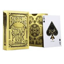 Bicicleta Steampunk Gold Naipes Jugando a las cartas Cubierta de la Thoery11 Juegos de cartas Trucos de magia Apoyos mágicos 2024 - compra barato