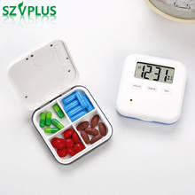 Vibration strong Separated Pill Organizer Box Case & Splitters Electronic Timer Alarm Clock Reminder Medicine Storage Dispenser 2024 - buy cheap