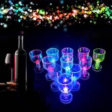 50ml LED Flashing Color Changing Cups Water Light Up Beer Whisky Small Wine Glass Cup Mug Party Bar Drinkware Home Supplies 2024 - buy cheap