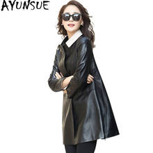 Genuine Leather Jacket Women 2020 100% Real Sheepskin Coat Female Autumn Winter Jacket Women Korean Long Trench Coat X78601 2024 - buy cheap