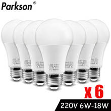 Светодиодная лампа E27, 18 Вт, 15 Вт, 12 Вт, 9 Вт, 6 Вт, 3 Вт, 220 В, 240 в, энергосберегающая светодиодсветодиодный лампа 2024 - купить недорого