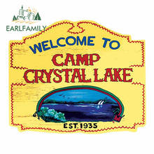 EARLFAMILY 13cm x 11.1cm for Welcome To Camp Crystal Lake Car Stickers Waterproof Graffiti Creative Scratch-proof Window Decal 2024 - buy cheap