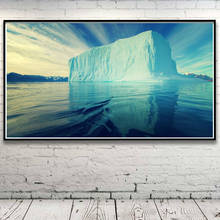 Pinturas de paisagem da natureza iceberg, mar, areia, praia, decoração para parede, arte, pôsteres em tela, e impressões, imagens de sala de estar 2024 - compre barato