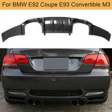 Carbon Fiber Car Rear Bumper Diffuser Lip Spoiler For BMW 3 Series E92 Coupe E93 Convertible M3 2008 - 2013 Rear Diffuser FRP 2024 - buy cheap