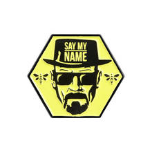 Broche breaking bad heisenberg e pino de esmalte, figura de desenho animado, pin de lapela eastenberg, presentes em leque 2024 - compre barato