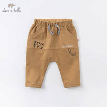 DBA14670-2 dave bella autumn baby boys fashion cartoon pockets pants children full length kids pants infant toddler trousers 2024 - buy cheap
