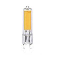 Lâmpada led 220v 360 graus g4 g9, regulável, 5w 1909 cob + vidro, 10 peças lâmpada cob substituição lustre de halogênio 2024 - compre barato