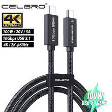 Cable USB tipo C 5A a USB C 3,1 Gen2 5A PD 100W 10gbps 4K60Hz Thunderbolt3 para Samsung S20 Plus Note20 S21 ultra xiaomi mi 11 2024 - compra barato