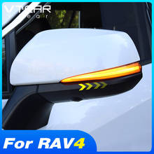 Vtear para toyota rav4 2019 2020 2021 acessórios led amortecedor traseiro luz de freio dinâmico turn signal luz do carro modificação exterior 2024 - compre barato