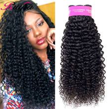 Mongolian Afro Kinky Curly Hair Bundles Remy Human Hair 1 3 Bundles Thick Kinky Curly Bundles Long Deep Curly Hair Natural Color 2024 - buy cheap