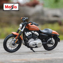 Maisto veículo colecionável maisto 1:18 2007 xl 1200n nightster die cast, passatempos modelo de motocicleta, brinquedos 2024 - compre barato