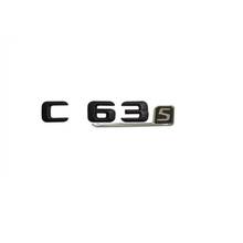 Adesivo emblema de porta-malas preto c63s para mercedes c63 s 2024 - compre barato