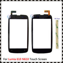 High Quality 3.7" For Nokia 610 N610 Touch Screen Digitizer Sensor Outer Glass Lens Panel Black+Tracking Code 2024 - buy cheap