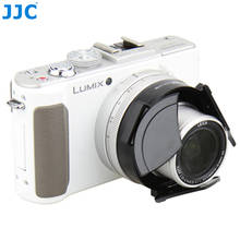 JJC Camera Auto Lens Cap for PANASONIC DMC-LX7/Leica D-Lux6 Black Silver Self-Retaining Automatic Protector 2024 - buy cheap