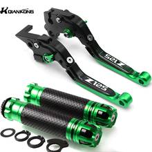 Palancas de freno de embrague plegables ajustables para motocicleta, palanca de embrague con logotipo Z125 para Kawasaki Z 125, Z125 PRO 2015, 2016, 2017, 2018 2024 - compra barato