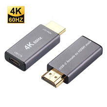 4K@60Hz USB C to HDMI Female to Male Adapter Converter With Type-c 4K  PD video cable for MacBook Pro 2019/2018/2017 MacBook Air 2024 - buy cheap