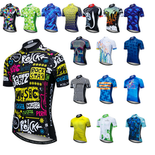 KEYIYUAN 2021 Men Short Sleeve Cycling Jersey MTB Summer Bike Clothing Quick Dry Road Cycle Shirt Roupa Maglia Ciclismo 2024 - buy cheap