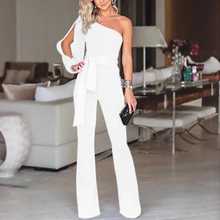 STYLISH LADY One Shoulder Rompers and Jumpsuits 2020 Women Long Split Sleeve Club Party Bandage Office Lady Elegant Overalls 2024 - buy cheap