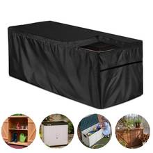 Outdoor Furniture Protective Cover Deck Box Cover with Zipper Waterproof UV Protection Garden Deck Case Protector Storage Bag 2024 - buy cheap