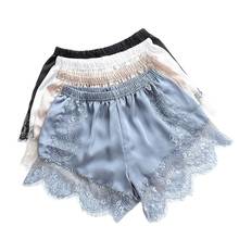 New Sexy Fashion Women Summer Shorts Fashion Lace Elastic Casual Shorts Mid Waist Lace Short Pants Solid Autumn Femme Hot Sale 2024 - buy cheap