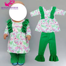 reborn baby doll clothes set fit for 17 inch new born baby doll clothes pants 18 inch girl doll pajama set 2024 - buy cheap