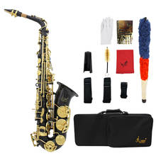 LADE Brass Engraved Eb E-Flat Alto Saxophone Sax Abalone Shell Buttons with Case Gloves Cleaning Cloth Grease Belt Brush 2024 - buy cheap