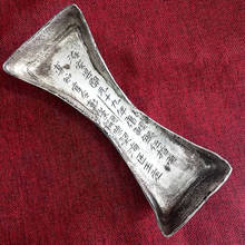 Exquisite antique engraved silver ingot 2024 - buy cheap