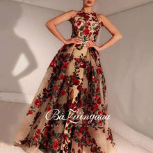 New Elegant Woman Evening Gown Plus size slim printed long evening dress Ever Pretty Dress  2024 - buy cheap