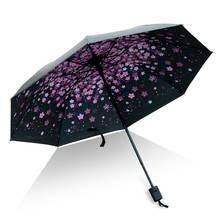 Flowers Umbrella Female Sunny and Rainny Parasol Lovely Paraguas Rain Women 3 Folding Outdoor Umbrellas 2024 - buy cheap