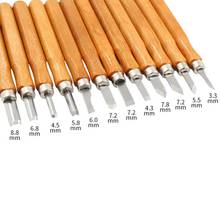 12 Uds talla de madera profesional cuchillo cincel herramienta de mano de básicos detallados de los carpinteros marcas 2024 - compra barato