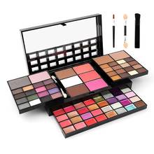 74 Color Eye Shadow Palette Layers Concealer Lipstick Powder Blush Cosmetics Set Matte Eyeshadow Palette With Brush 2024 - buy cheap