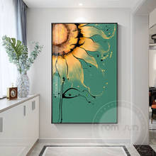 Sunflower Flowers Wall Art Canvas Painting Wall Pictures for Living Room Nordic Decoration Pictures Morden Decor Wall Poster 2024 - buy cheap