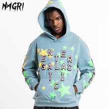 NAGRI Kanye Enter Galactic Hoodie Men Spring Autumn Hip Hop Streetwear Pullover Sweatshirts 2024 - buy cheap