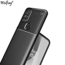 For OnePlus Nord N10 5G Case Silicon Carbon Fiber Shockproof Case For OnePlus Nord N10 5G Cover Case For OnePlus Nord N10 6.49 2024 - buy cheap