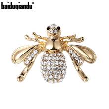 Baiduqiandu Brand New Arrival Crystal Rhinestones Bee Brooch Pins Fashion Costume Jewelry Accessories 2024 - buy cheap