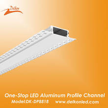 88*18mm Plaster-in LED Profile Extrusion,Trimless Recessed into 5/8" Drywall Aluminium  Channel with Flange 2024 - buy cheap