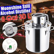 3/5/8GAL Distiller Moonshine Alcohol Distiller Stainless Steel DIY Home Water Wine Essential Oil Brewing Kit 2024 - buy cheap