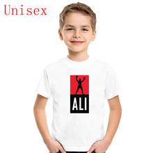 Camiseta masculina infantil de algodão, camiseta da moda para meninos e meninas adolescentes 2024 - compre barato