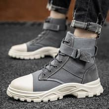 2020 New Men Boots Anti-Skidding Leather Shoes Men Popular Comfy Winter Autumn Men Shoes Slip-on Martin Boots Durable Outsole 2024 - buy cheap