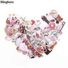 Blinghero Wedding Theme Stickers 68Pcs/set Cartoon Stickers Refrigerator Stickers Decals Luggage Laptop Stickers BH0129 2024 - buy cheap