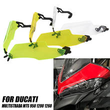 Capa protetora para farol de motocicleta, para ducati multiroad 950 1200 1260, acessório de proteção para farol de moto 2014-2019 2024 - compre barato