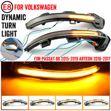 Luz LED intermitente para espejo retrovisor lateral, indicador secuencial dinámico, para VW Passat B8, variante de artefacto, 2015, 2016, 2017 2024 - compra barato