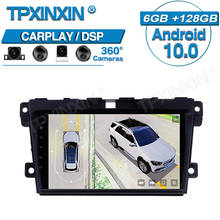 Reproductor Multimedia con Android y navegación GPS para Mazda, autorradio estéreo con cámara de visión envolvente, HD 128, 6 + 2008G, para Mazda CX-7 2014-360 2024 - compra barato