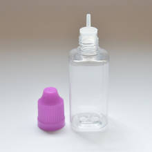 Contentor quadrado vazio com tampa para crianças, conta-gotas de plástico transparente com 30ml para frasco líquido, 1 peça 2024 - compre barato